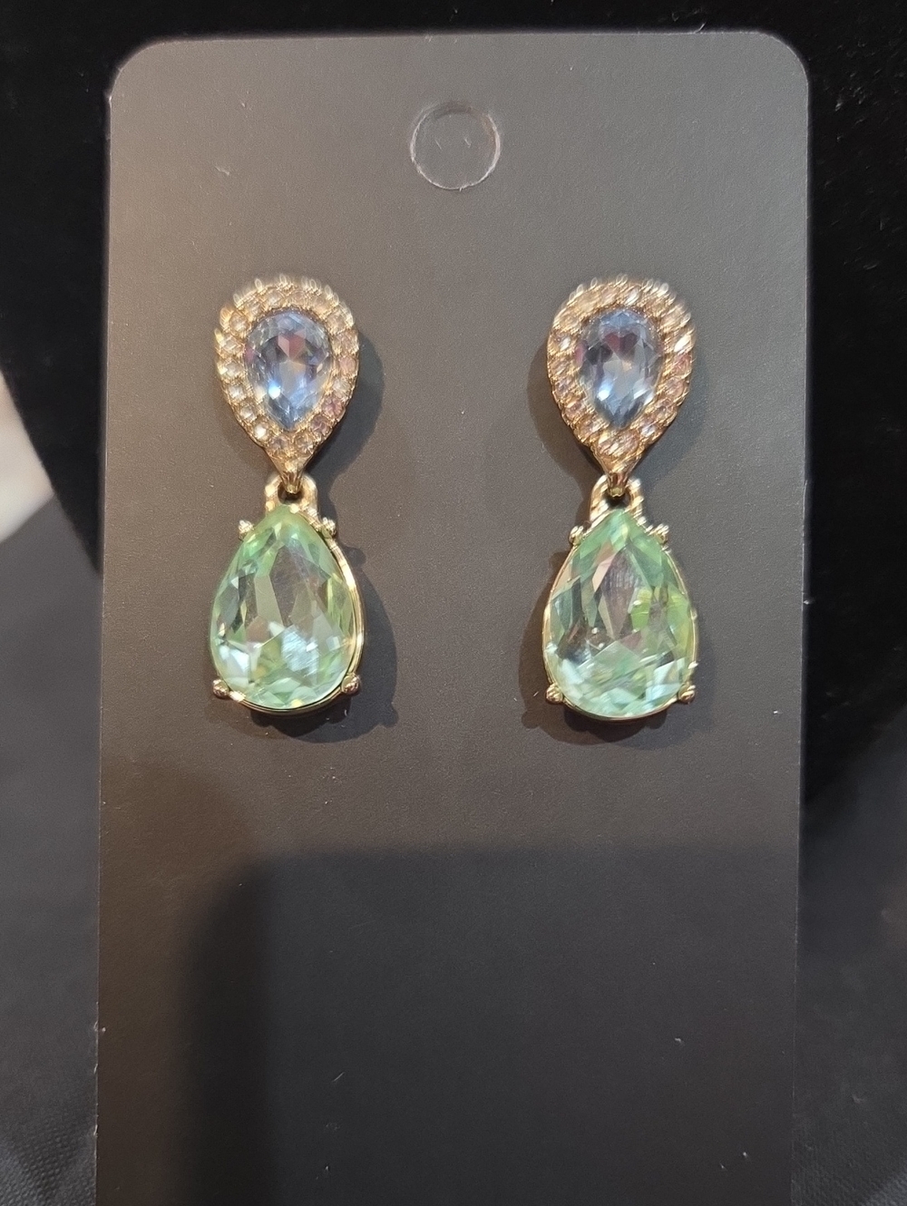 GIVENCHY TEARDROP DANGLE EARRINGS
